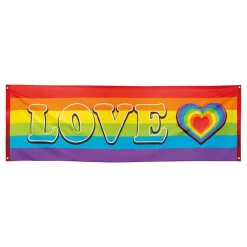 Clearance Boland Party Partners B.V. Banderole Love Regnbuefarvet