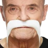 Butterick's AB Bandit Moustache Hvid - Tilbehør|Kostumetema