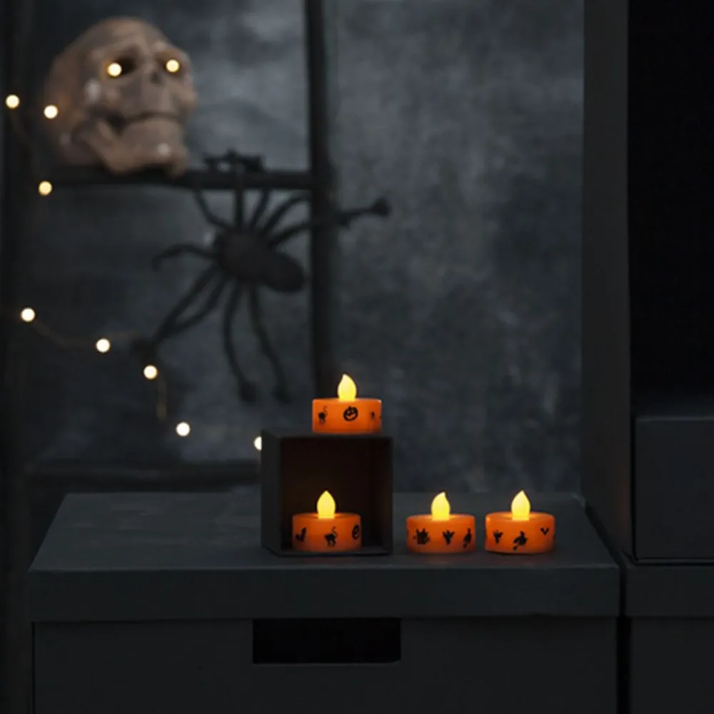 Partyking AB Batteridrevne Fyrfadslys Halloween LED - Hjem & Husholdning