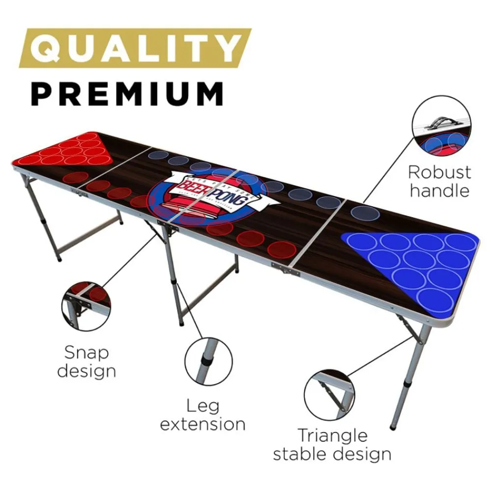 New Partyking AB Beer Pong Bord Flip Cup