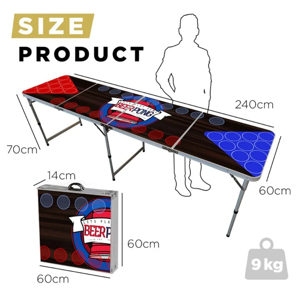 New Partyking AB Beer Pong Bord Flip Cup