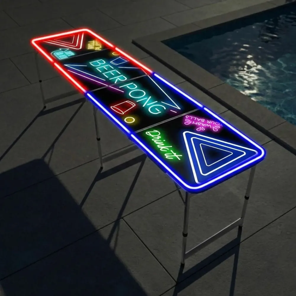 Original Cup SAS Beer Pong Bord LED - Spil & Leg