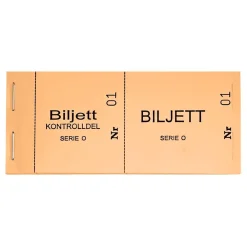 RingBingo Sweden AB Billetblok 1-100 - Eventartikler