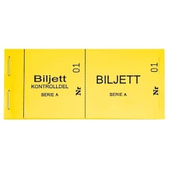 RingBingo Sweden AB Billetblok 1-100 - Eventartikler