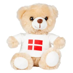 Online Hisab/Joker Company AB Blød Bamse med Dansk Flag