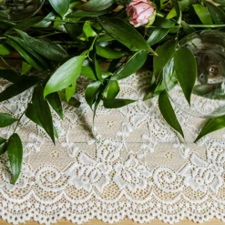 New PartyDeco sp. z o.o. Blondebånd Blomster Off-white på Rulle
