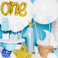 Discount PartyDeco sp. z o.o. Blå Talballon 1 Med Krone