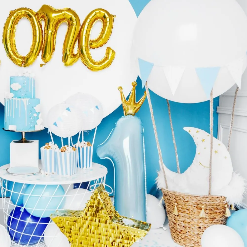 Discount PartyDeco sp. z o.o. Blå Talballon 1 Med Krone