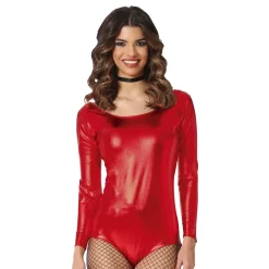 Fiestas Guirca, S.L Bodysuit Rød Metallic - Tøj|Udklædningskostumer