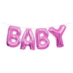 Unique UK Inc t/as Unique Party Bogstavballoner Baby Lyserøde - Oppyntning|Balloner