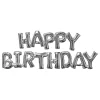 Reithmüller Europe GmbH Bogstavballoner Happy Birthday Sølv