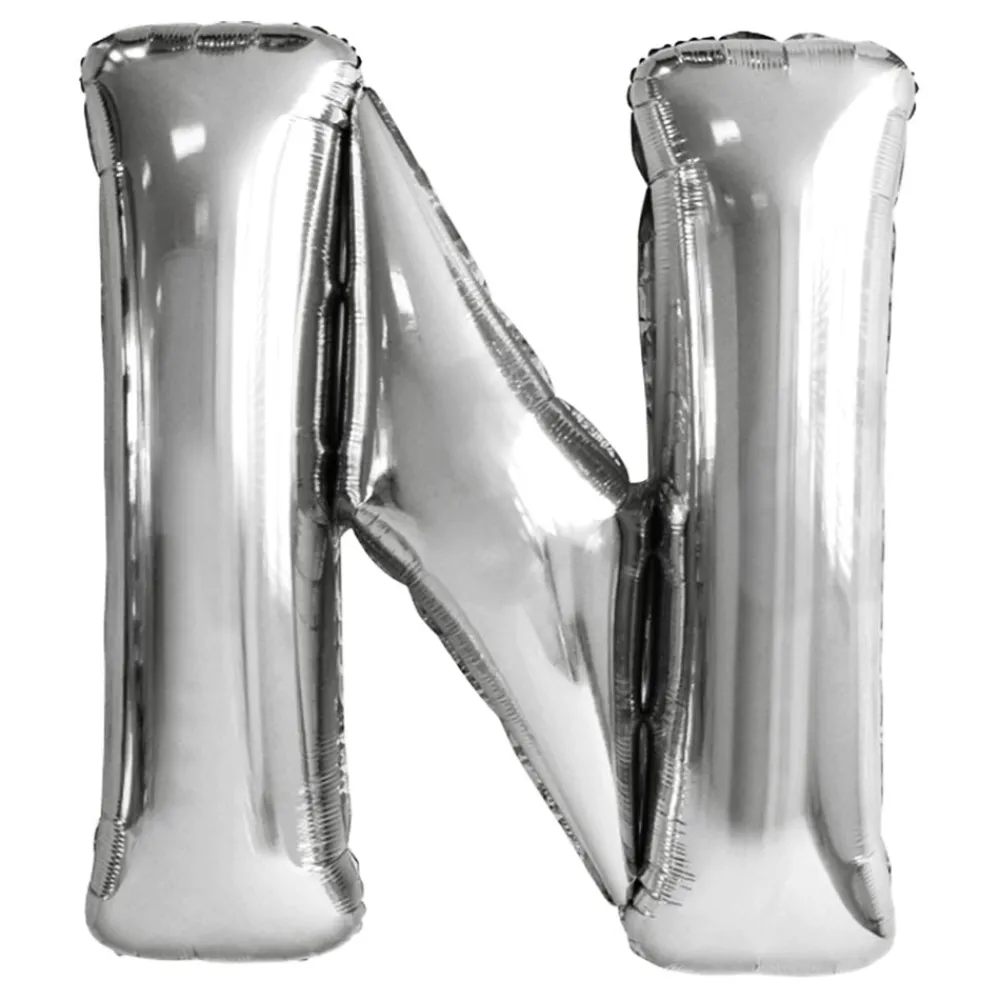 Reithmüller Europe GmbH Bogstavballoner Sølv Metallic - Balloner