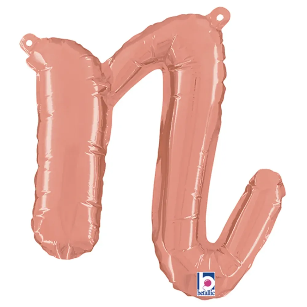 Ballongkungen AB Bogstavballon Script Roséguld - Oppyntning|Balloner