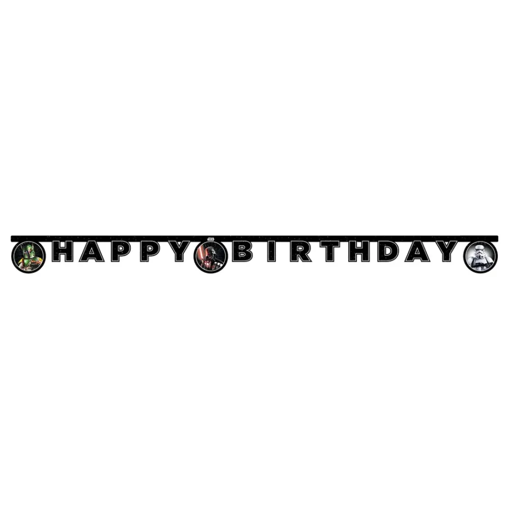 Best Globos Europe B.V. Bogstavguirlande Happy Birthday Star Wars