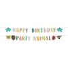 Online Folat B.V. Bogstavguirlande Happy Birthday Zoo Party