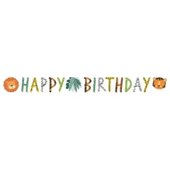 Reithmüller Europe GmbH Bogstavguirlande Happy Birthday Jungledyr - Oppyntning