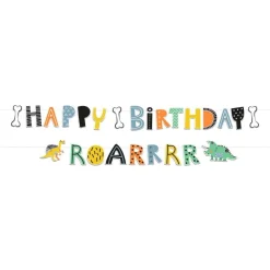 Folat B.V. Bogstavguirlande Happy Birthday Dino Roar - Oppyntning