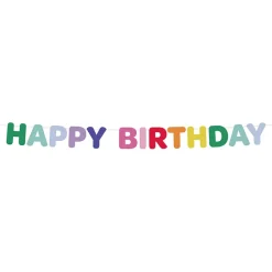 Folat B.V. Bogstavsguirlande Happy Birthday i filt - Oppyntning