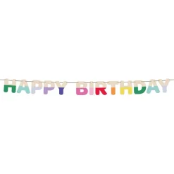 Hot Folat B.V. Bogstavsguirlande Happy Birthday i Træ
