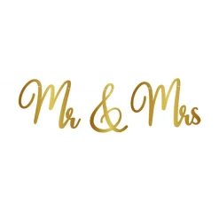Globos Europe B.V. Bogstavsguirlande Mr & Mrs - Oppyntning
