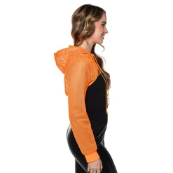 Boland Party Partners B.V. Bolero Fishnet UV Neonorange - Tøj|Tilbehør