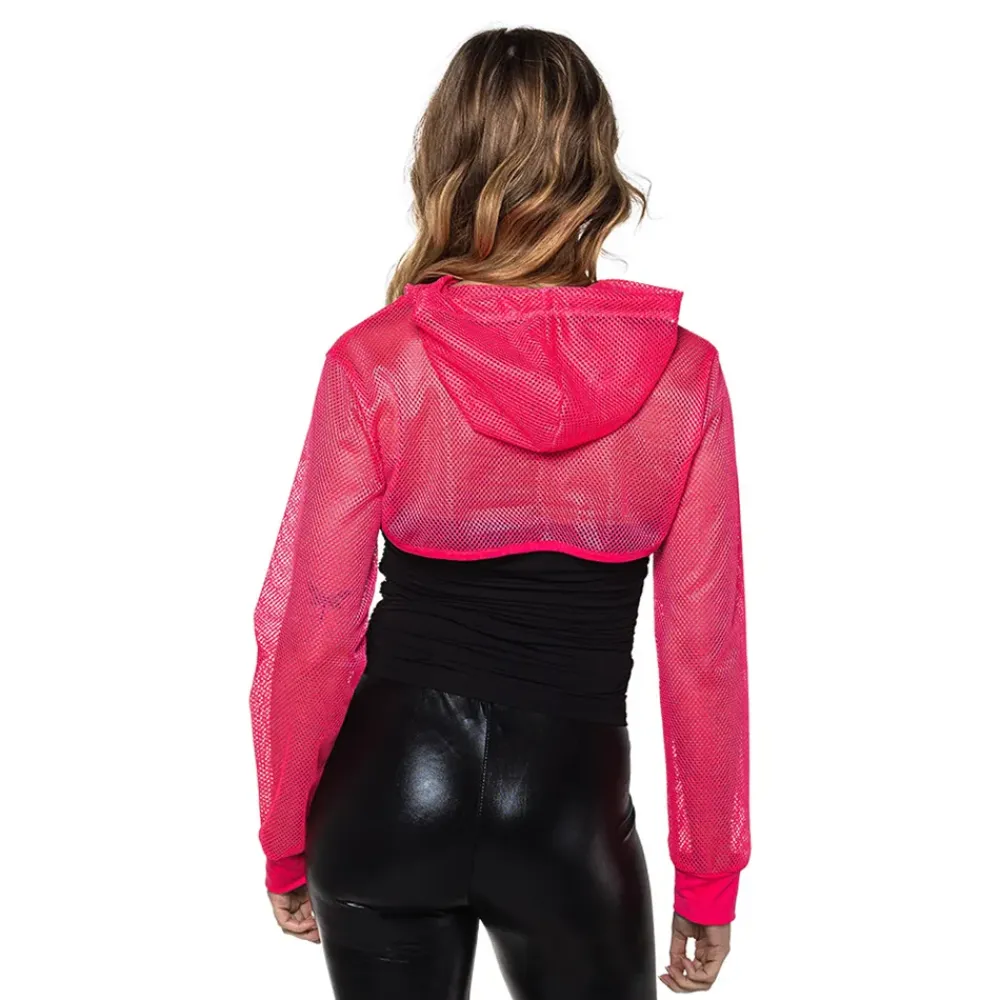 Hot Boland Party Partners B.V. Bolero Fishnet UV Neonpink