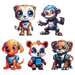 Clearance Santex Borddekorationer Robotdyr