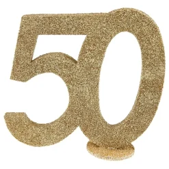 Santex Borddekoration 50 Glitter Guld