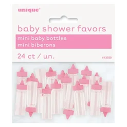 Outlet Unique UK Inc t/as Unique Party Borddekoration Sutteflasker Pink