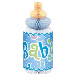 Discount Unique UK Inc t/as Unique Party Borddekoration Sutteflaske Honeycomb Blå