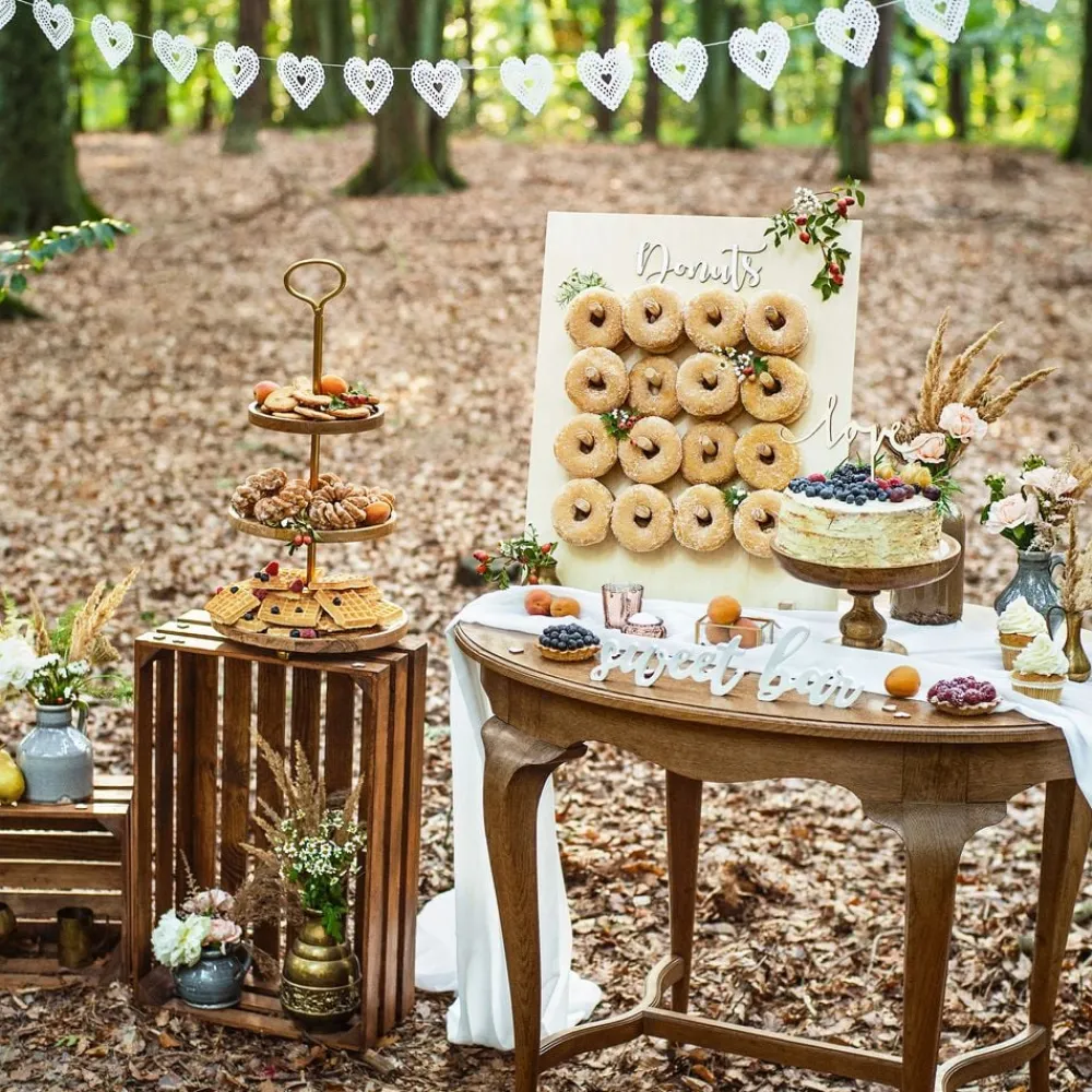 PartyDeco sp. z o.o. Borddekoration Sweet Bar Hvid - Oppyntning|Borddækning