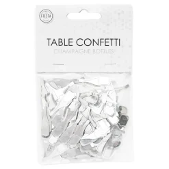 Sale Globos Europe B.V. Bordkonfetti Champagneflasker Sølv Metallic