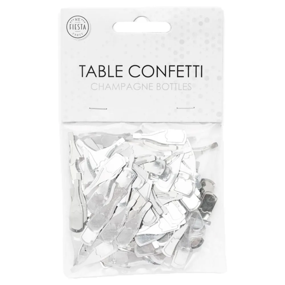 Sale Globos Europe B.V. Bordkonfetti Champagneflasker Sølv Metallic