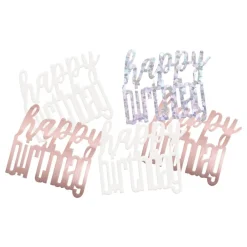 New Unique UK Inc t/as Unique Party Bordkonfetti Happy Birthday Rosaguld
