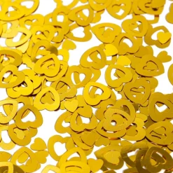Globos Europe B.V. Bordkonfetti Hjerter Kontur Guld Metallic - Oppyntning|Borddækning