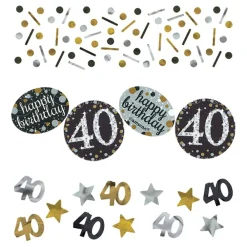 Reithmüller Europe GmbH Bordkonfetti 40 Sølv/Guld Glitter - Oppyntning|Borddækning