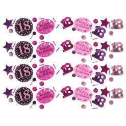 Online Reithmüller Europe GmbH Bordkonfetti 18 Sort/Lyserød Glitter