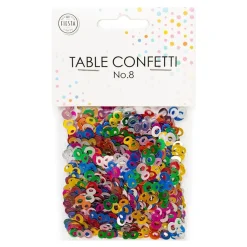 Globos Europe B.V. Bordkonfetti Tal 8 Farvemix Metallic - Oppyntning|Borddækning