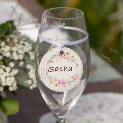 Santex Bordkort med Snor Blomster - Borddækning