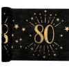 Santex Bordløber Sparkling 80 Sort/Guld - Borddækning