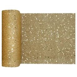 Santex Bordløber Tyk Guld Glitter - Borddækning