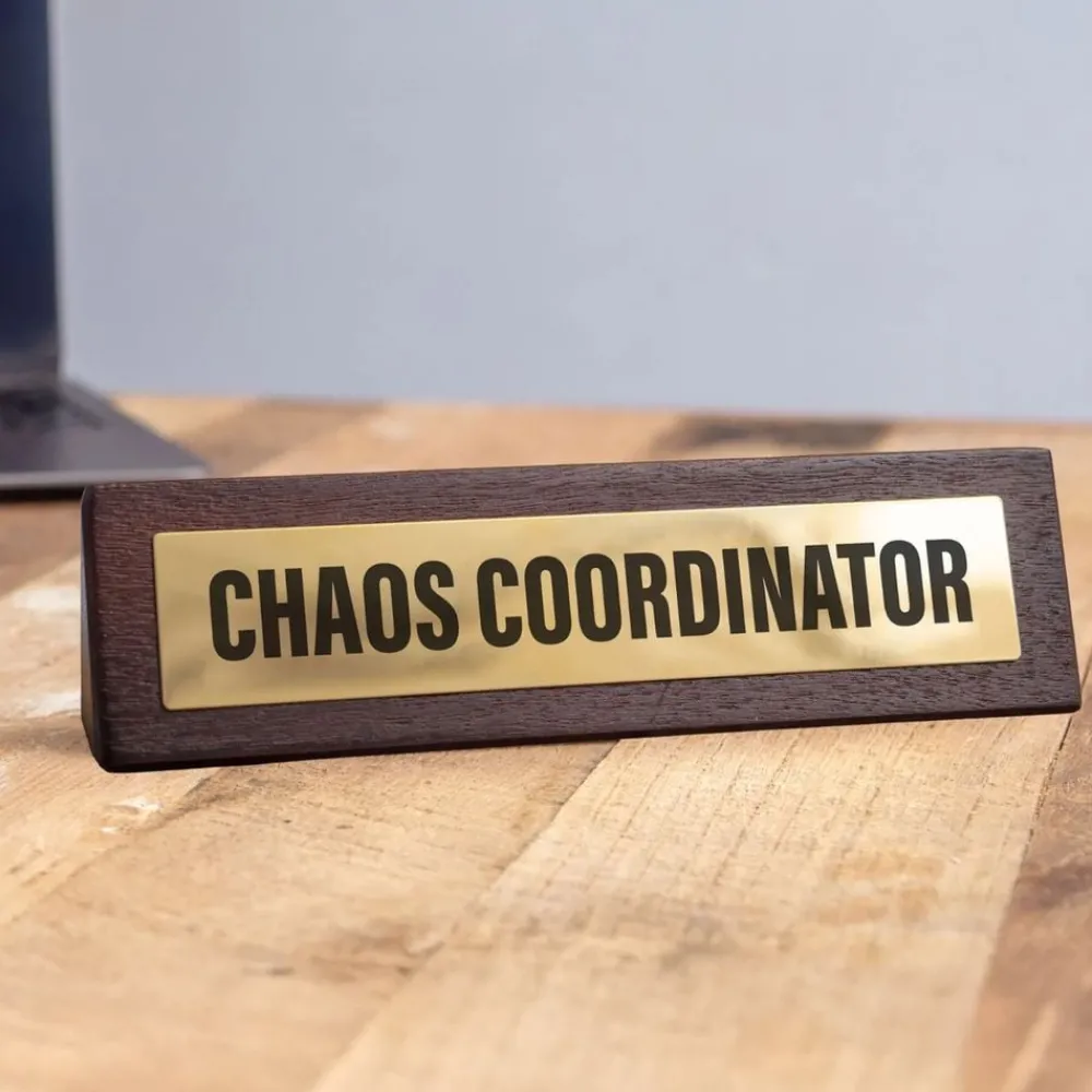 Boxer Gifts Ltd Bordskilt Chaos Coordinator - Spøg Og Skæmt-Artikler & Pranks|Hjem & Husholdning