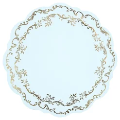 PartyDeco sp. z o.o. Bordskånere Ornament Lyseblå/Guld - Borddækning