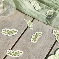 CG Global Products Ltd Bordskonfetti Grønne Blade Botanic - Borddækning