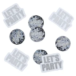 CG Global Products Ltd Bordskonfetti Let's Party Silver Disco - Oppyntning|Borddækning