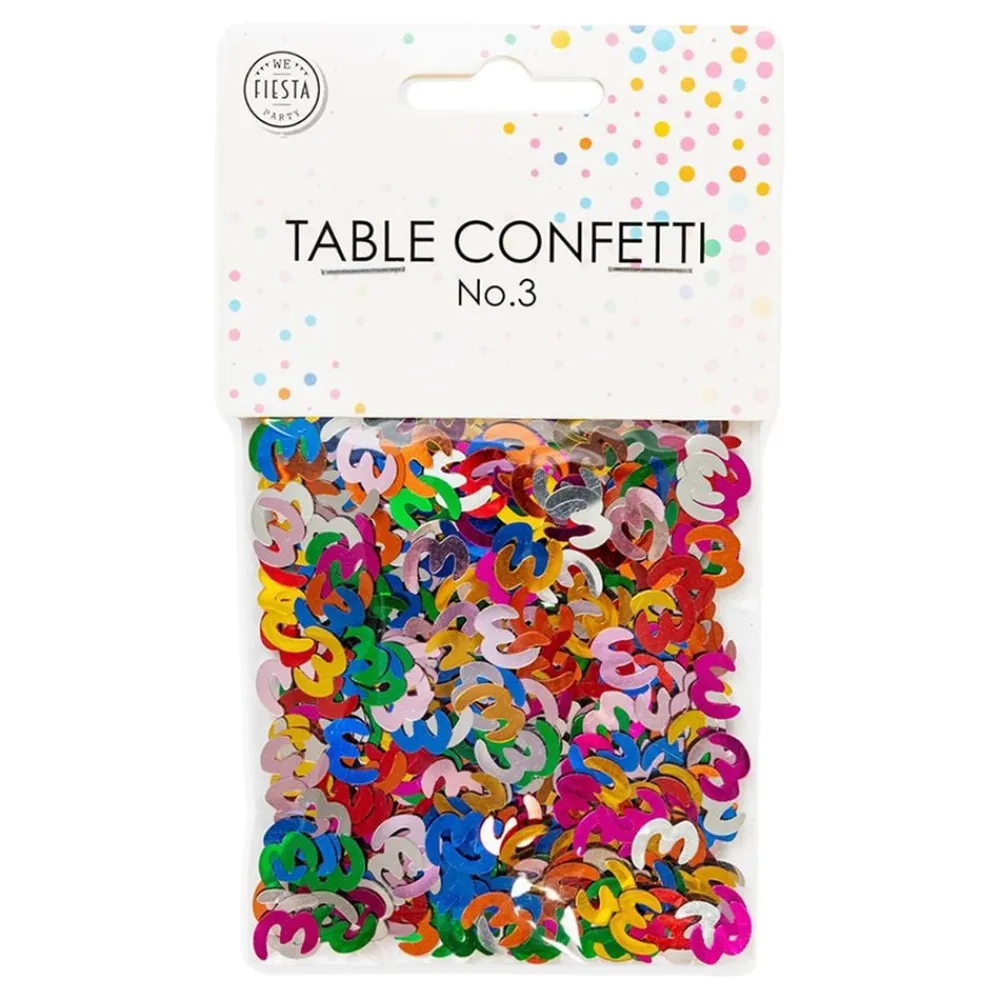 Best Globos Europe B.V. Bordskonfetti Tal 3 Farvemix Metallic