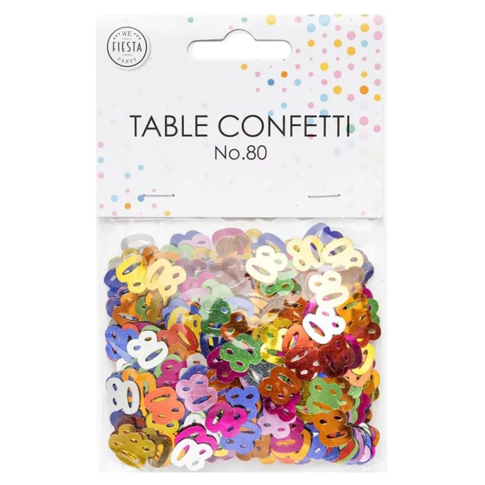 New Globos Europe B.V. Bordskonfetti Tal 80 Farvemix Metallic