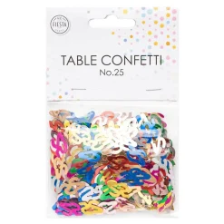 Discount Globos Europe B.V. Bordskonfetti Tal 25 Farvemix Metallic