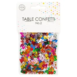 Globos Europe B.V. Bordskonfetti Tal 2 Farvemix Metallic