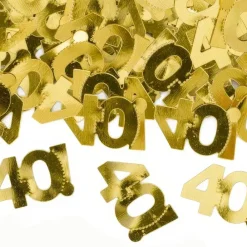 Outlet PartyDeco sp. z o.o. Bordskonfetti Tal 40 Guld Metallic